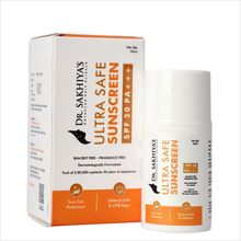 Dr. Sakhiya Ultra Safe Sunscreen SPF 50 PA+++ Broad Spectrum UVA & UVB Protection