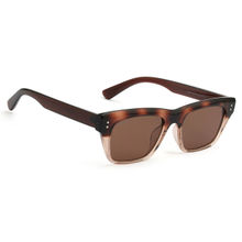 PERKEY Unisex Square UV Protected Polarized Brown Sunglasses - PRKY002-C2 (52)