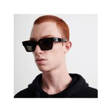 OFF-WHITE Acetate Black Square Sunglass for Unisex-Ow1022100750 (50)