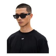 OFF-WHITE Acetate Black Rectangle Sunglass for Unisex-Ow1032100755 (55)