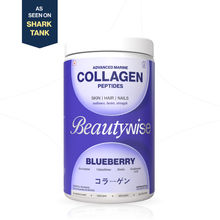 Beautywise Advanced Marine Collagen Anti-Aging Powder - Glutathione, HA & Biotin - Blueberry