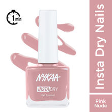 Nykaa Insta Dry Fast Drying Nail Enamel Polish Nude Notification 344 - Pink Nude