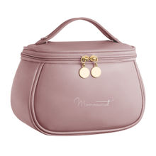 Matra Travel Makeup Organizer Cosmetics Bag with Handle Multipurpose Toiletry & Vanity Pouch - Pink