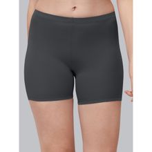 SOIE Charcoal Women's Soft Polyamide Spandex Thigh Length Cycling Shorts