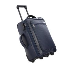 Lavie Sport 45 cms Premium Majestic Bottega Overnighter Laptop Trolley | Duffle Bag (Navy) (Medium)