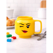 LEGO Yellow Iconic Winking Ceramic Mug