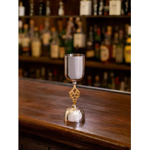 Smokey Cocktail Silver Dual Shot Peg Measure
