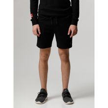 THE BEAR HOUSE Ardor Edition Men Black Solid Slim Fit Shorts