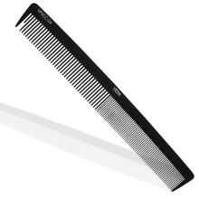 Vega Professional Cutting Comb 7.25" (Carbon Anti-Static Black Line Hair Comb) - VPVCC-04