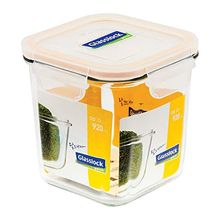 Glasslock Airtight Break Resistant Food Storage Container,Microwave Safe,Rectangle, 2200ml