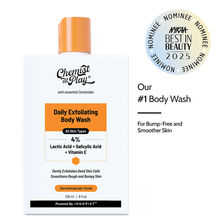 Chemist At Play Exfoliating Body Wash with 4% Lactic Acid, Salicylic Acid & Vit E, Treats Back Acne