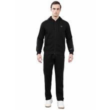 Cantabil Men Black Solid Track Suit (Set of 2)