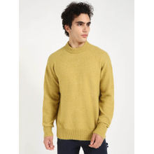 Calvin Klein Woven Relaxed Fit Polyester Sweater-Yellow