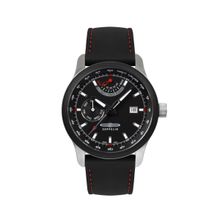 Zeppelin Mens Automatic Watch with Power Reserve Indicator and Rubber Strap (M)