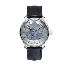Zeppelin Mens Watch Automatic with Gmt and Leather Strap (M)