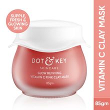 Dot & Key Pink Clay Face Mask For Glowing Skin With Vitamin C- Fades Dark Spots
