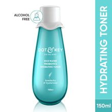 Dot & Key Rice Water Hydrating Toner with Hyaluronic for Oily, Sensitive Skin, Alcohol-Free