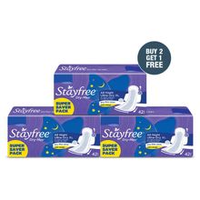 Stayfree Dry Max All Night XL Dry Cover Sanitary Pads B2G1 Combo