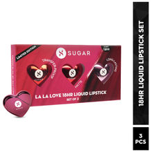 SUGAR La La Love 18Hr Liquid Lipstick - Pack of 3