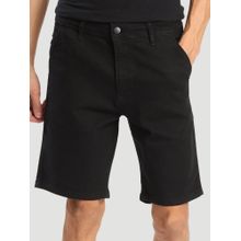Bene Kleed Men Black Cotton/Lycra Solid Shorts