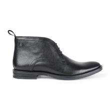 MASABIH Genuine Leather Black Ankle Chukka Boots for Men