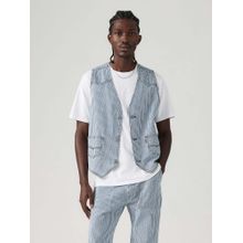 Levi's Men Striped Blue Waistcoat