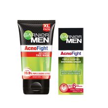 Garnier Men Acno Fight Pimple Clearing Facewash & Acno Fight Anti Pimple Moisturiser