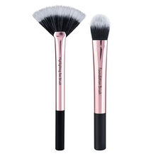Nykaa Cosmetics BlendPro Highlighting Fan Makeup Brush & Foundation Makeup Brush Combo