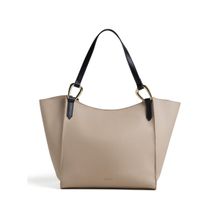 THESTO Beige Maven Extra Large Shoulder Bag Fit with 15.6 Inch Laptop