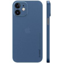Memumi Slim Series Ultra Thin 0.3mm Back Cover for Apple iPhone 12 Mini - Metalic Blue (5.4")