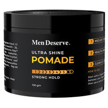 MEN DESERVE Hair Styling Ultra Shine Pomade For Strong Hold And Wet Look Hairstyles
