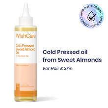 WishCare 100% Pure Cold Pressed Badam Rogan Sweet Almond Oil-Strengthens Hair-Adds Glow to Dry Skin