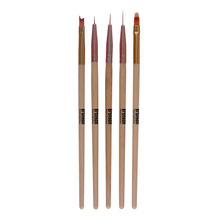 Bronson Professional Nail Art Ombre Brush And Gel Liner Brush Set (Pack Of 5)