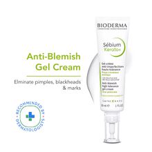 Bioderma Anti-Blemish Gel Cream - Sebium Kerato+ Spot Corrector - Eliminates Pimples & Blackheads