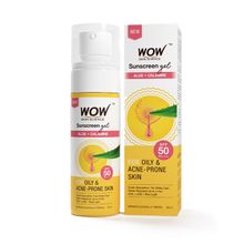 WOW Skin Science Sunscreen Gel SPF 50 PA++++ For Oily & Acne-Prone Skin