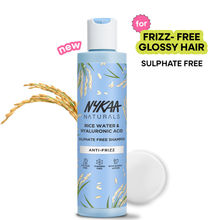 NYKAA Naturals Rice Water & Hyaluronic Acid Sulphate Free Shampoo for Frizz Control