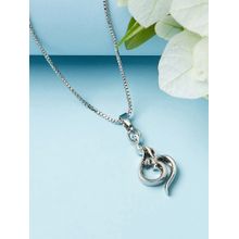 Voylla Silver Plated Moksha Pendant with Chain