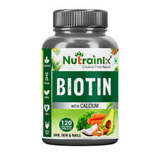 Nutrainix High Potency Biotin with Calcium For Longer Hair Growth