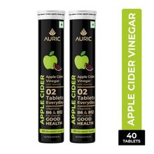 Auric Apple Cider Vinegar, 40 ACV Tablets With Vitamin B6 & B12, Weight Loss & Metabolism Benefits