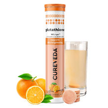 Cureveda Glutathione Supports Skin Brightening Tablets - Citrus Orange