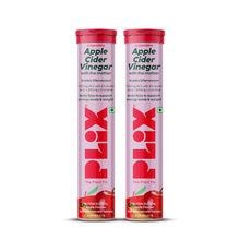 Plix ACV Apple Cider Vinegar L-carnitine Effervescent Tablets Convert Fat Into Energy Vit B6 & B12