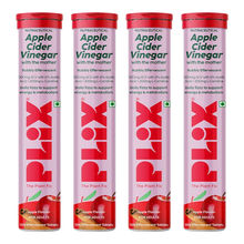 Plix ACV Apple Cider Vinegar L-carnitine Effervescent Tablets Convert Fat Into Energy Vit B6 & B12
