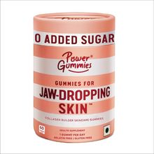 Power Gummies Jaw Dropping Skin Heart-Shaped Gummies for Radiant, Glowing Skin with 0 Added Sugar