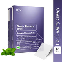 Setu Sleep Restore - Melatonin 5mg Orally Dissolving Strips with Vitamin B6 for Sleep & Relaxation