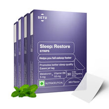 Setu Sleep Restore - Melatonin 5mg Orally Dissolving Strips with Vitamin B6 for Sleep & Relaxation
