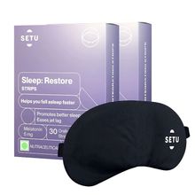 Setu Melatonin Orally Dissolving Minty Strips + Eye Mask (Pack Of 2)