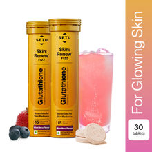 Setu Skin Renew L-Glutathione Tablets with Vitamin C for Glowing Skin - Mixed Berry (Pack of 1)
