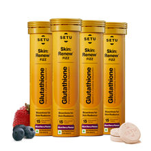 Setu Skin Renew L-Glutathione Tablets with Vitamin C for Glowing Skin - Mixed Berry (Pack of 1)