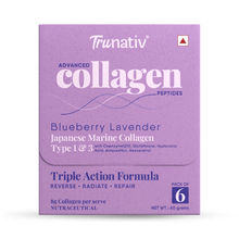 TruNativ Advanced Japanese Marine Collagen Type 1 & 3 Powder - Blueberry Lavender