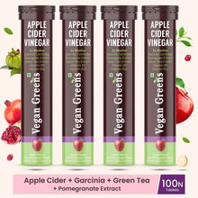 Vegan Greens Apple Cider Vinegar Effervescent Tablets - Apple